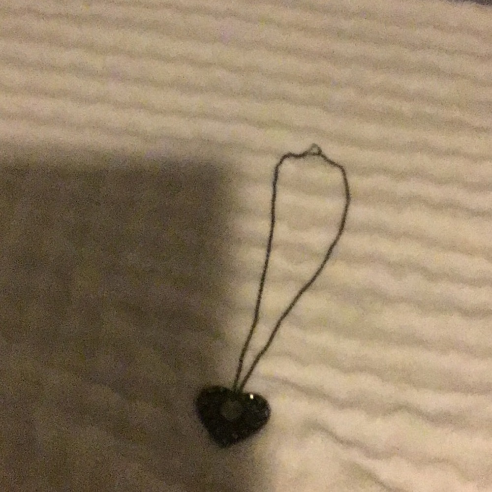 Black Heart Pendant Necklace